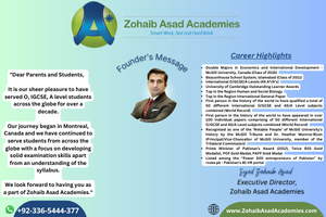 Syed Zohaib Asad, Founder of Zohaib Asad Academies